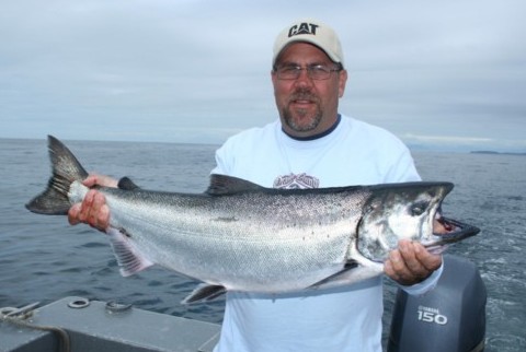 Ocean salmon fishing for big kings with Capt. Andy Martin of Wild Rivers Fishing.