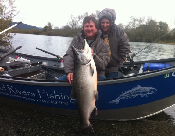 Smith River salmon and steelhead fishing with guide Andy Martin of Wild Rivers Fishing.