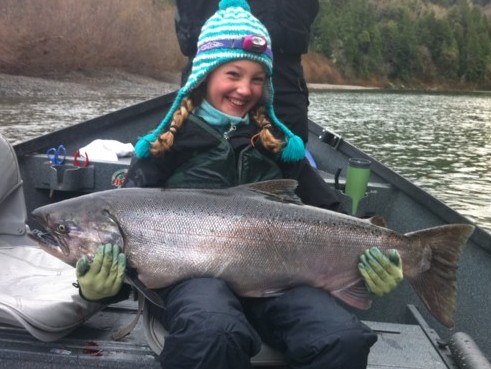 Chetco River salmon fishing with guide Andy Martin of Wild Rivers Fishing. Brookings Oregon fishing guides.