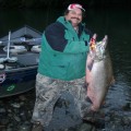Chetco River king, 45 pounds, Larry,