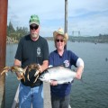 Chromer king and fresh crab from the Coquille Bay at Bandon.