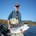 Bob with a chromer Smith River king, 2011.