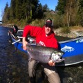 Don with a Smith River king caught on roe.